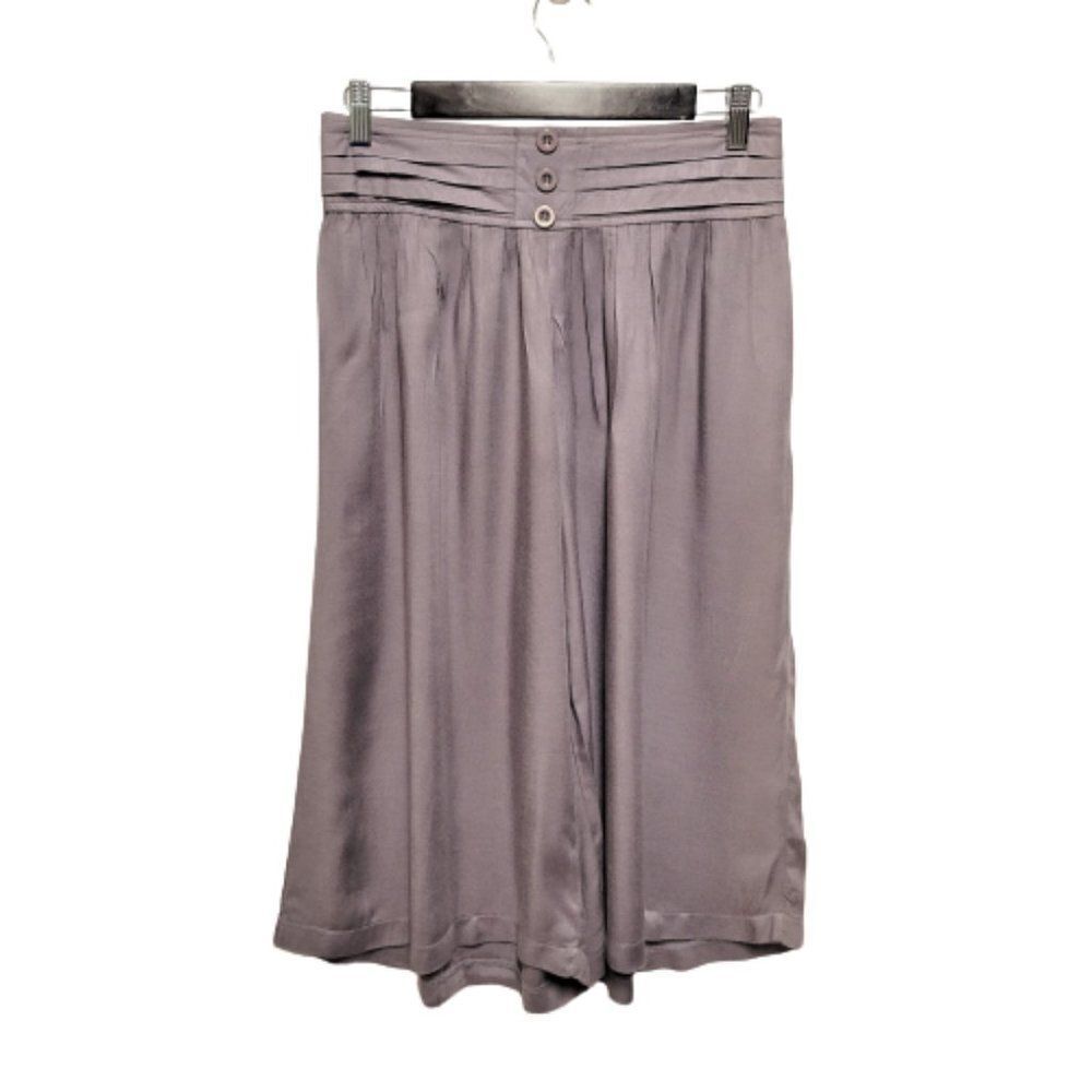 Womens Capris Culottes Summer Wide Leg Casual Comfy Pants Travel-Size S,XXL- NEW